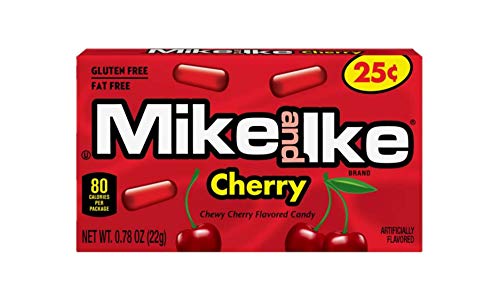 Mike & Ike Chewy Candy Variety Pack | Berry Blast, Tropical, Watermelon, Cherry | 0.78 Ounce (Pack Of 24) #TOP3