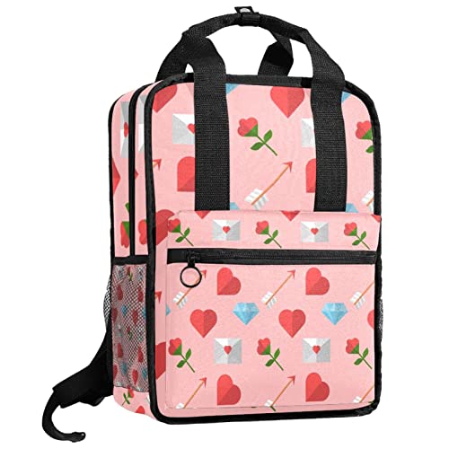 Sac à dos d'été pour garçons avec bretelles réglables et motif flamants roses