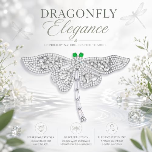 Image of Fashion Dragonfly Booch Pin Jewelry Gift for Women