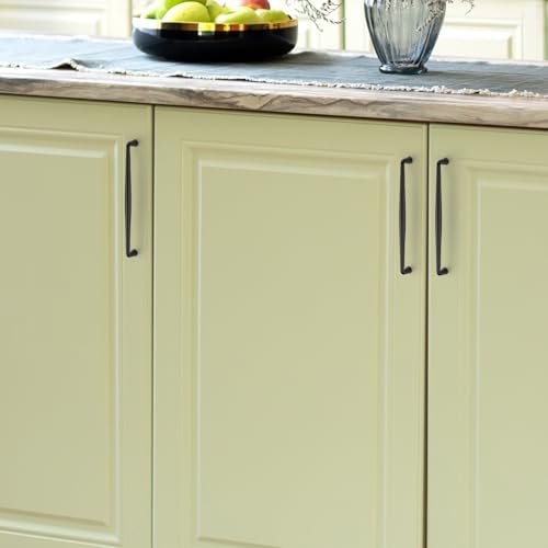 Image of Ravinte 30 Pack 7-1 /2 Inch Matte Black Kitchen Cabinet Handles Solid Zinc Alloy Cabinet Pulls Cupboard Hardware Drawer Handles