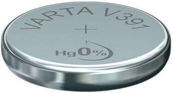 Varta Batteries V391/SR55 Button Cell, 1 piece, Silver Coin, 1.55 V, for Small Electronic Devices - Watches, car Keys, Remote Controls, Scales