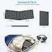 MoKo Foldable Bluetooth Keyboard, Ultra-Thin Folding Rechargeable, Portable Wireless for Laptop iPhone iPad, Compatible with All iOS Android Windows Tablet Smartphone Devices, Gray