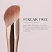 BETHY BEAUTY Bethy Beauty Angled Under Eye Concealer Brush, Finger Shape Nose Contour Makeup Brush for Liquid and Cream Blending and Diffusing,Small Foundation Brush Cosmtic Tool Smooth Canvas