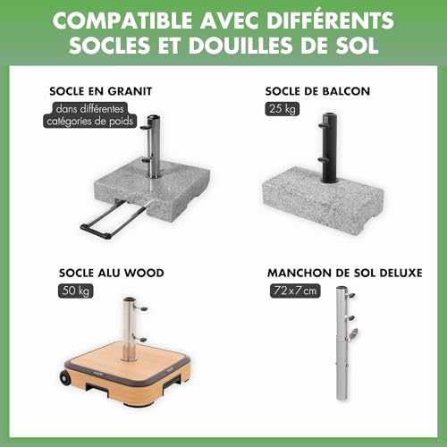 Doppler Bagues de réduction x5, Inserts réducteurs pour Pied de Parasol – vue 4