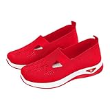 Damen Sneaker Breite Weite H Schuhe Orthopädische Turnschuhe Atmungsaktive Walkingschuhe Bequeme Leicht Laufschuhe als Lässige Vermaschte Komfort Sommerschuhe Diabetiker Outdoor Sportschuhe