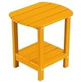 Photo Gallery nalone adirondack - tavolino da esterno, 42,9 cm, in plastica hdpe, doppio adirondack, tavolino per patio, colore: arancione Photo Gallery nalone adirondack - tavolino da esterno, 42,9 cm, in plastica hdpe, doppio adirondack, tavolino per patio, colore: arancione