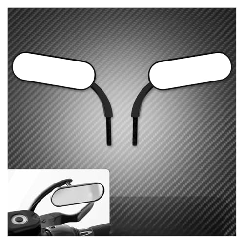 Rétroviseurs moto ovales universels 8mm 10mm pour Chopper et Sportster