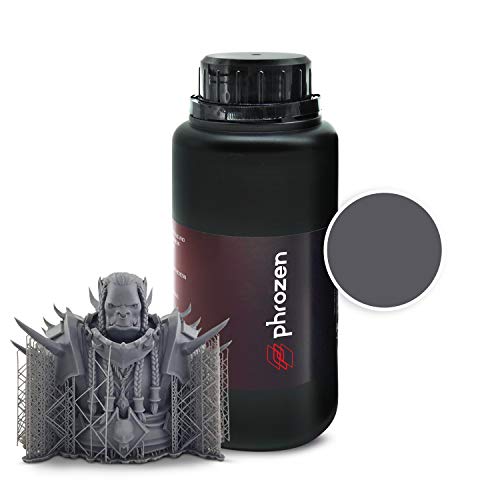 Phrozen Engineering Series: TR250 High Temp Resin (LCD UV Curing Resin) for Engineering, Industrial Use, Jewelry and Dental Application, Applicable to 3D Printer, Deep Gray (500g)