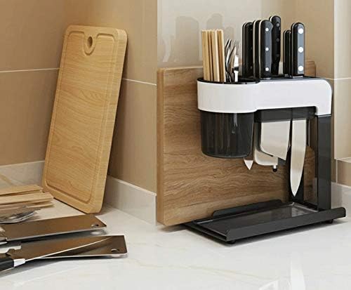 Cutting Board Holder Stainless Steel Drying Rack Kitchen 3 Divisions Compartment Storage Organizer Counter Display Stand