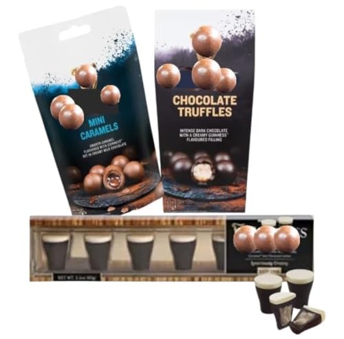Guinnesss Chocolate Lover Hamper Gift Box - Includes Guinness Dark Chocolate Bar - Pints & Caramel Chocolate