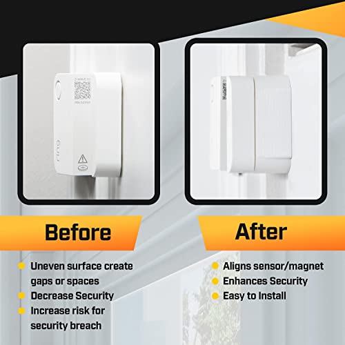 Sensor Riser Compatible With Ring - Security Sensor Spacer For Wireless Home Security System, Self Adhesive Diy Ring Alarm Spacer For Door Window Home Security System Accessories, Sensor Not Included #TOP1