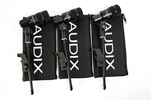Audix D2 Trio 3-Piece Drum Microphone Package With Dvice Clamps & D4 Professional Dynamic Instrument Microphone #TOP2