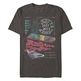 Back To The Future Young Men's Hoverboard Poster Short Sleeve Tee Charcoal