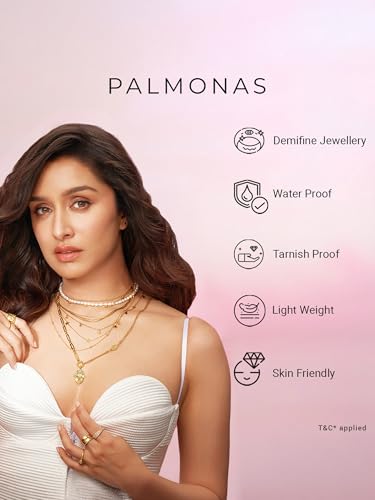 Image of PALMONAS 18k Gold Plated Layered Luxe Necklace for Women - Gift for Girls & Women | Waterproof & Anti-Tarnish Necklace