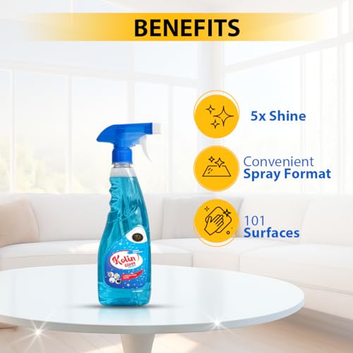 Image of MS Group Kolin Glass and Surface Cleaner Liquid Spray | All-Purpose Glass Cleaner for Car | Multi-Surface Cleaner for Home, Kitchen, Car & Office (2)