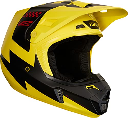 FOX V-2 Helmet, Hombre, Yellow, M