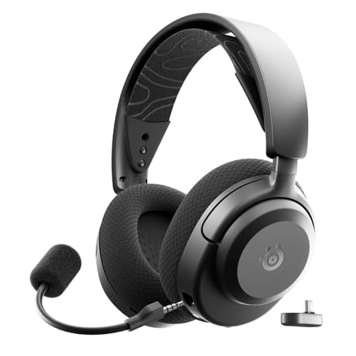 SteelSeries Arctis Nova 3X Wireless Gaming Headset - App Control - 40 Hour Battery - Neodymium Magnet Driver - 2.4GHz/Bluetooth - Detachable Microphone - Xbox PS5 PC Switch Mobile Devices - Black
