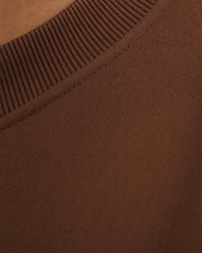 Image of Nobero Oversized Sweatshirts for Man Stylish Crew Neck | 280 GSM Rich Cotton Fleece Solid Oversized Fit Full Sleeve Sweatshirt for Men | Stylish Casual Wear Winter Sweatshirt for Men