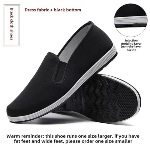 Men's Beijing Cloth Shoes Slip-On Casual Breathable Rubber Outsole Round Toe Cotton Lined3