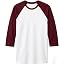 01 3/4 | Burgundy / White