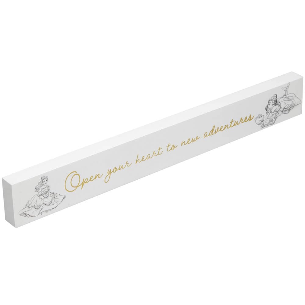 Disney Gold Classic Belle Desk Plaque Di597