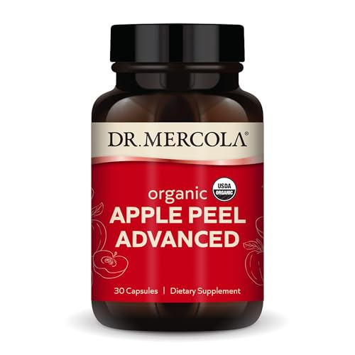 Dr. Mercola Organic Apple Peel Advanced, 30 Servings (30 Capsules), Dietary Supplement, Supports...