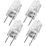 4 Pack WB36X10213 Bulbs for Halogen GE Microwave Oven G8 120V 20W Bulb Replacement WB25X10019 WB08X10050 WB36X10246