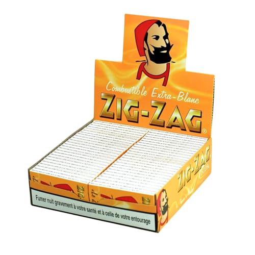 Boîte de 50 Carnets Feuilles Courtes Zig-Zag Jaune