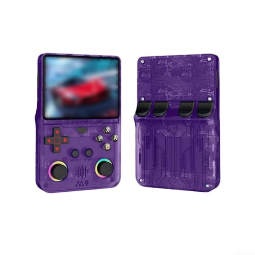 Console retro portable violette pour jouer aux jeux classiques - 7