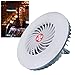 Ventilador de linterna de camping Ventilador de camping con luz LED Ventilador portátil Ventilador de escritorio Carga USB Potente mini ventilador personal con gancho magnético para colgar de emergenc