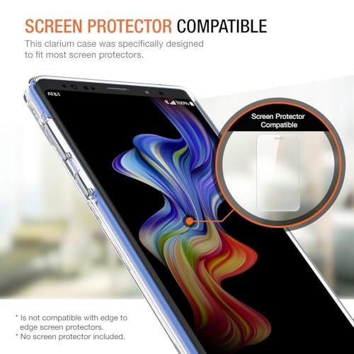 Image of NISHTECH for Samsung Galaxy Note 9 Premium Transparent Hybrid Soft Slim Dust Proof Back Case Cover Silicone with Camera Protection