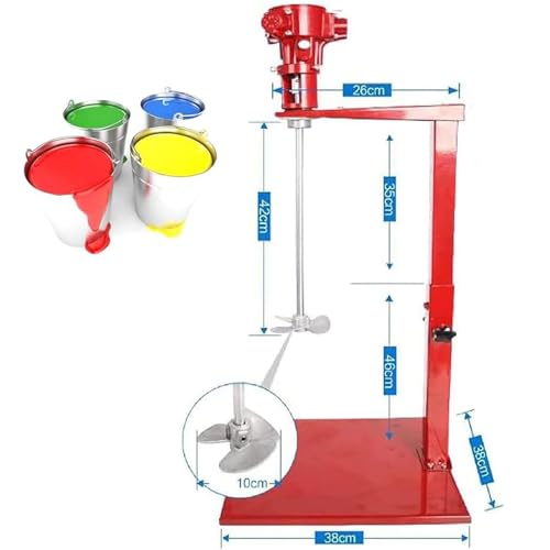 Automatyczny mieszalnik pneumatyczny 5 galonów cementowy kolorowy barwnik hydrosol blender przemysłowe narzędzie do mieszania z silnikiem 1500-2600 obr./min do intensywnego użytkowania