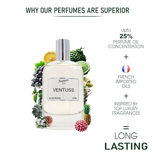 Image of Ventuss Luxury Men Eau De Parfum | Woody Fruity Sweet | Perfume Spray for Man | Strong & Long Lasting Fragrance | Luxury Gift for Him | 100 ml