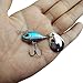 unclesportinfof 5pcs/lot Spinner Bait 2.17inch/0.4oz Hard Fishing Lure Tail Spin VIB Saltwater Fishing Bait Swimbait Crankbait