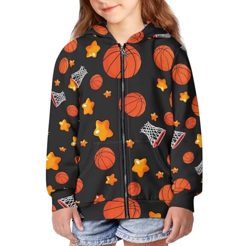 Image of Coloranimal Unisex Girls Boys Long Sleeve Casual Hoodies & Sweatshirts Tops Kids Zip Up Jacket Coat Age 6-16 Year