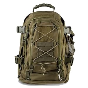 Tactical Backpack Military Hiking Daypack – Molle Backpack for Men 3 Day Assault Pack Bug Out Bag for Camping Travel Army Hunting Gym Rucksack Survival (Green)