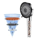 Shower Head High Pressure,Universal Handheld Showerhead for Low Water Pressure with 5 Spray Modes，Easy Installation & Chrome Finish