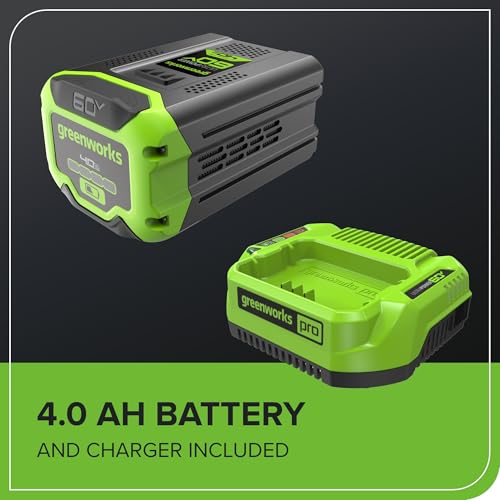 Greenworks 60V 17" Brushless Cordless Push Lawn Mower, 2-in-1 Mulching/Bagging, 4.0Ah Battery and 3A Charger(40min Runtime) by Greenworks - Image 7
