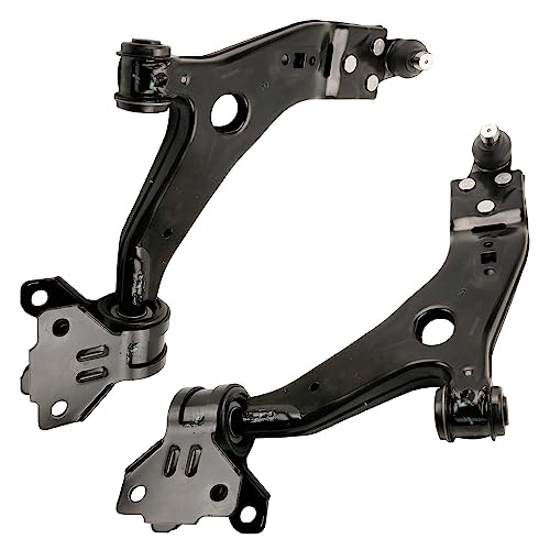Image of Detroit Axle - 8pc Front End Suspension Kit for 2015-2018 Ford Focus 2014-2018 Ford Transit Connect 2 Lower Control Arms w /Ball Joints 2 Sway Bars 4 Inner Outer Tie Rods 2016 2017 Replacement