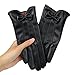 Women'S Lace Embroidery Gloves, Fleece Lined Fashion Driving Handwear,Black,One Size