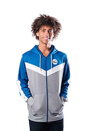 Sweat à capuche NBA homme résistant et confortable avec zip complet