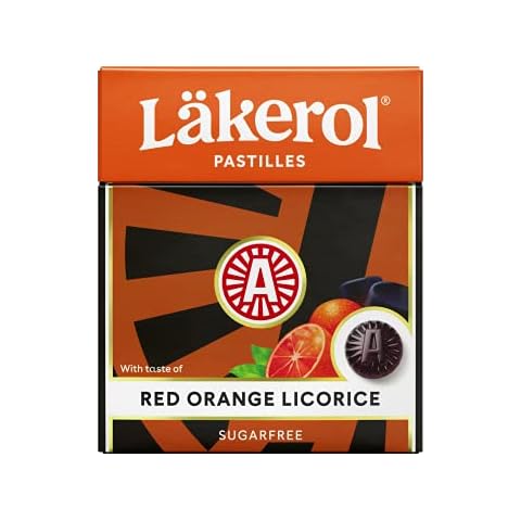 Cloetta Lakerol Red Orange Licorice Pastillen 48 Schachteln of 25g Cover