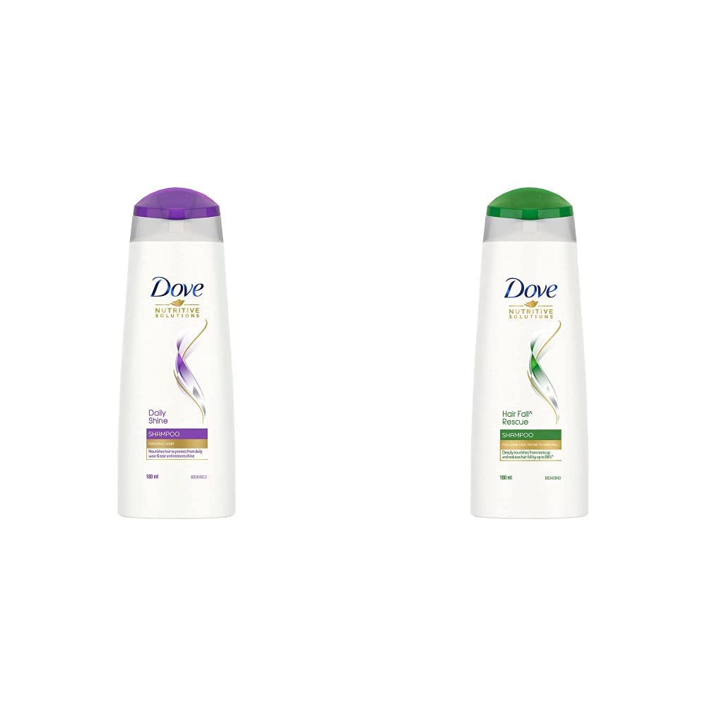 Buy Dove Daily Shine Shampoo For Dull Hair, 180 ml & Dove Hair fall