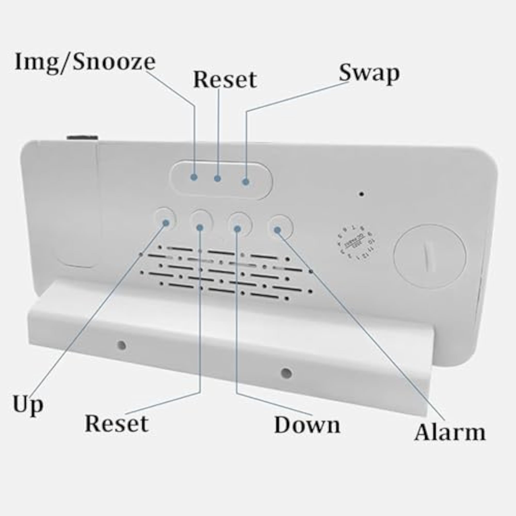 Ceiling Projection Alarm Clock with Temperature Display