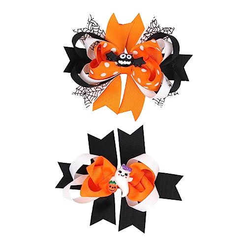 Ipetboom 2 Horquillas Para El Pelo Pasadores Para El Pelo Para Adolescentes Bonitos Lazos Amarillos Para El Pelo Accesorios Para El Pelo Con Forma De Calabaza Ropa De Nailon Para Niñas