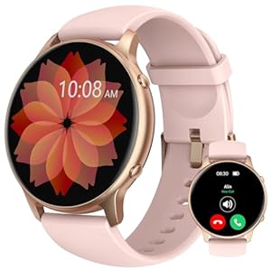 Smart Watches for Women – Fitness Watch with 1.32” Touch Screen, Step Counter, SpO2 Heart Rate Sleep Monitor, Activity Trackers IP68 Waterproof Smartwatch for iOS Android