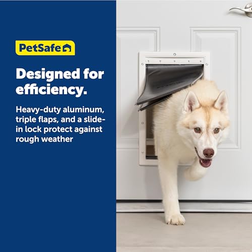 image for PetSafe Extreme Weather Plastic Pet Door - Energy-Saving Thermal Barri