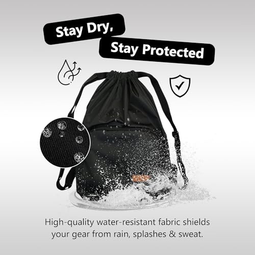 Image of Alienoid 15L Drawstring Bag | Gym Backpack for Men & Women | Draw String Bag for Sports, Football, Cycling, Swimming & More | Lightweight Drawstring Backpack for Travel & Daily Use