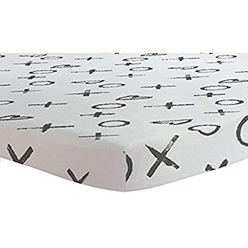 Kushies Bassinet Sheet Flannel Xo Black & White (S335-639) #TOP19