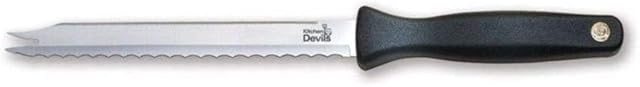 Kitchen Devils 1000763 Kitchen Knife, Metal, Black